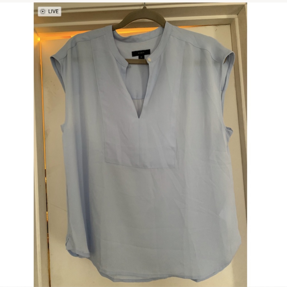 J.Crew Blue Sleeveless Blouse